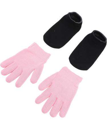 Moisturizing Gel Spa Gloves & Socks Set for Dry Cracked Hands & Feet Essential Oil Gel Socks Gloves Gift Premium Cotton Material Wear Regularly - Buy Online on GoSupps.com