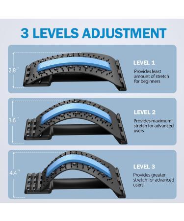 Back Extensor for Pain Relief with Magnet | Adjustable 3-Stage Back Massager | Sciatica & Lower Back Pain Relief | Spinal Decompression Solution - Buy Online on GoSupps.com