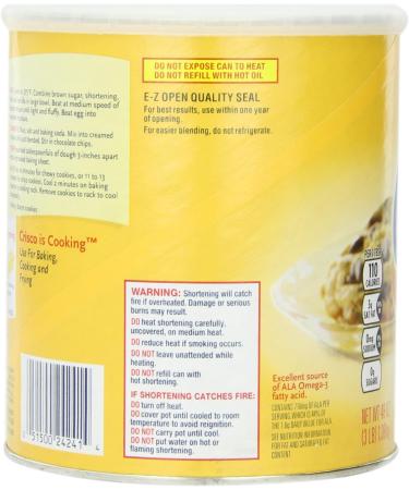 Crisco Butter Flavor All Vegetable Shortening 48 oz. - Buy Online on GoSupps.com