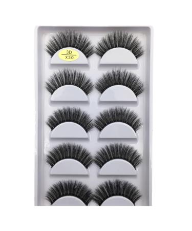 UAMOU 10/50 Boxes 37 Style 5 Pairs Natural 3D False Eyelashes Makeup Fake Eye Lashes Faux Cils Make Up Beauty Maquillaje Cheerfully (Color : 5Pairs X30 Size : 25 Boxes 125 Pairs)