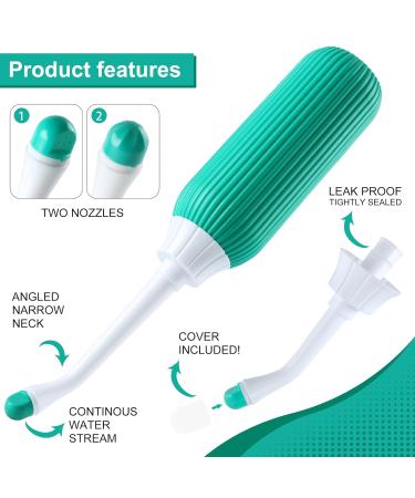 xmyunsong Upside Down Peri Bottle 17oz - Portable Travel Bidet for Postpartum & Feminine Care Green - Buy Online on GoSupps.com