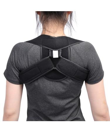 ZJchao Adjustable Posture Corrector Belt - 8 Shapes Design Upper Back Support Brace for Adults & Kids Size L Black - Improve Posture & Comfort - Buy Online on GoSupps.com