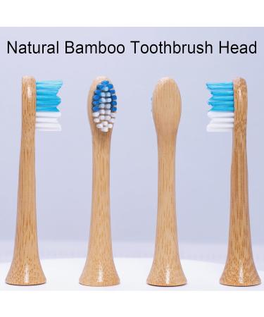 ECOETBOO Replacement bamboo toothbrush heads compatible with Philips electric toothbrushes HX3 HX6 HX9 series electric toothbrush heads biodegradable ecofriendly durable - Buy Online on GoSupps.com