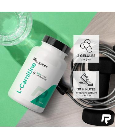 L-Carnitine Tartrate | Energie S che et R cup ration | Br leur de Graisse | Pre-Workout sans Caf ine Cr atine | Performances et D veloppement Musculaire | Doping Free | 90 G lules Vegan | Revogenix - Buy Online on GoSupps.com
