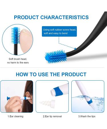26 PCS Ear Wax Removal Kit - Safe Spiral Earwax Remover for Adults and Kids - Buy Online on GoSupps.com