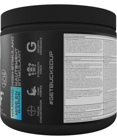 BUCKED UP Woke AF - High Stimulant Pre-Workout- Prolonged Energy & Next Level Focus Without Side-Effects - ZERO SUGAR - ZERO CALORIE - CREATINE FREE (20 Serve Blue Raz Lemonade) Blue Raz Lemonade 20 Serve - Buy Online on GoSupps.com