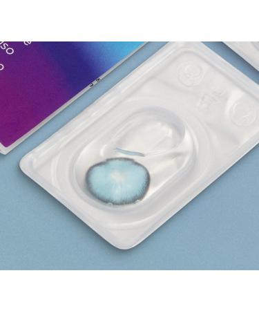 Buy Barcelona Blue Colored Contact Lenses - Monthly Soft Hydrogel - 2 Pieces + Lens Case | Natural Colors Series - Buy Online on GoSupps.com