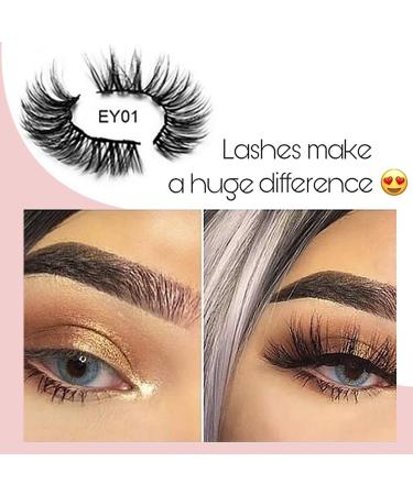 5-Pair Magnetic Eyelashes with Eyeliner Kit - Natural Look 3D Mink Reusable False Lashes - No Glue Needed | Includes Applicator | Type 1 - Buy Online on GoSupps.com