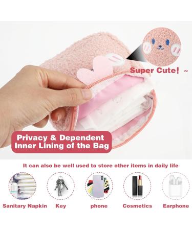 Shop Giantree 3-Piece Plush Women's Bands Storage Bag | Portable Tampon & Coin Pocket for Girls | Ideal Period Bag - Buy Online on GoSupps.com