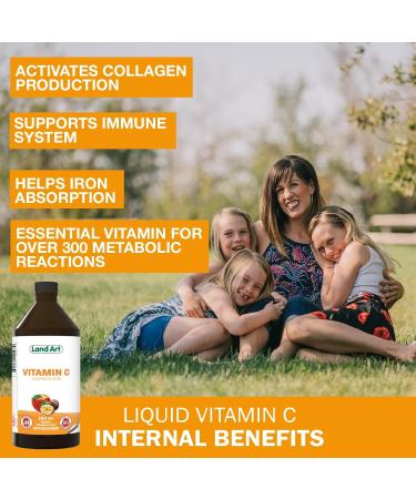Vitamin C 250ml Immune System Support - Liquid Formula for Maximum Absorption - for Kids and Adults - Great Taste - Vegan - Non-GMO Gluten Free No Sugar Added - Made in Canada (Pack of 2) 250 ml (Pack of 2) - Buy Online on GoSupps.com