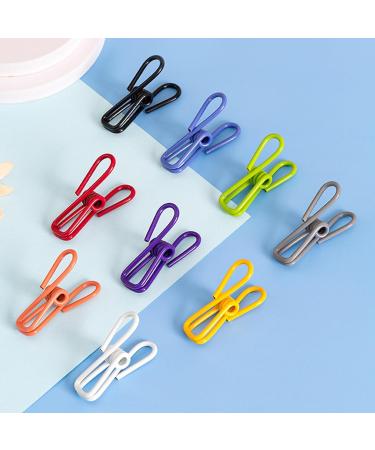 Porceosy 10-Piece Stainless Steel Laundry Clips - Elastic Robust Slip-Resistant & Windproof for Socks Underpants Scarves & Food Packaging - Buy Online on GoSupps.com