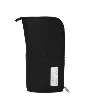 Bdellium Tools Professional Makeup Brush Stand-Up Pouch (Brushes Not Included) (Golden Triangle Black) Golden Triangle (Black)