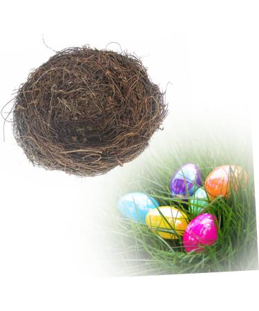 Buy WOFASHPURET Hamster Gerbil Bed Nest - Flower Decoration Rattan & Feather Ornament (15cm) - Buy Online on GoSupps.com