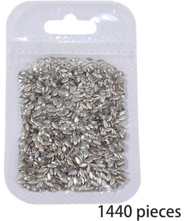 1440Pcs Flatback Rhinestones Nails Art For DIY Projects And Clothing Embellishments Crafts And Sewing Nails Art Decoration 03 small trapezoid - Buy Online on GoSupps.com