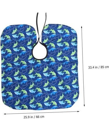 FOMIYES 1pc Haircutting Shawl Haircutting Gown Printing Haircutting Cloth Polyester Pongee Cloth Apron Small Fish Child - Buy Online on GoSupps.com