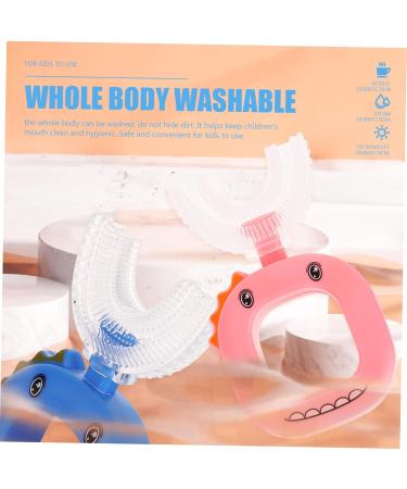 Partykindom 8 STK U-Shaped Children's Toothbrush Set - Giraffe Handwear Accessories for Full Mouth Cleaning & Facial Washing - Buy Online on GoSupps.com