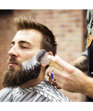 Lurrose 3 Piece Men's Shaving Set - Stainless Steel Brush Holder Soap Dish & Badger Hair Beard Brush - Perfect for Home & Salon Use - Buy Online on GoSupps.com
