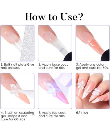  AIMEILI AIMEILI Gel Sculpture 3D Solid Non-stick DIY Nail Art Decoration Hardener - Buy Online on GoSupps.com