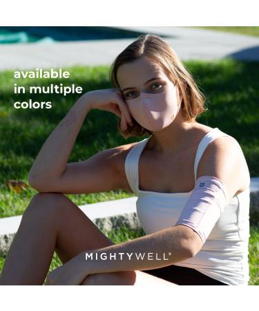 Moisture-Wicking PICC Line Cover | Soft Touch Sleeve for Upper Arm by Mighty Well - Slate Blue (Medium) | Pack of 1 - Buy Online on GoSupps.com