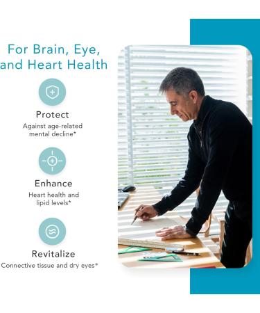 Nugevity Omega Max No Burp Fish Oil Dietary Supplement - Omega 3 EPA DHA Supplement for Heart Brain and Vision - Premium Fish Oil Co-Developed by NASA 60 ct Enteric Softgels (2000mg/serving) - Buy Online on GoSupps.com