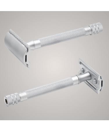 Merkur 22C Razor Plane | Matte Chrome Satin | Three-Part Closed Comb | Ideal for Wet Shaving | Durable Zinc & Brass | Made in Germany - Buy Online on GoSupps.com