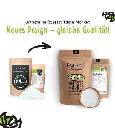 TASTE MARKET Erythritol 5kg - Premium Sugar Substitute Low Carb & Calorie-Free Sweetener for International Shipping - Buy Online on GoSupps.com