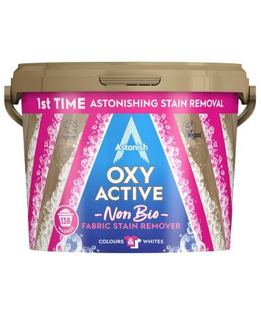 Astonish Oxy Active Non Bio Fabric Stain Remover - for Colours & Whites - 3kg 138 Wash