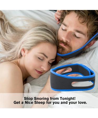 2023 Newest Anti Snoring Chin Strap - Effective Stop Snoring Aid for Men and Women - Adjustable & Breathable - Buy Online on GoSupps.com