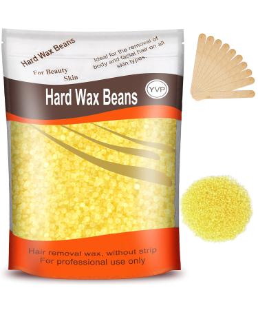 Wax Beads for Hair Removal, Yovanpur Upgraded Formula Hard Wax Beads for Brazilian Waxing, Hard Wax Beans for Brazilian Bikini Face Eyebrow Back Chest Legs, At Home Pearl Wax Beads 300g (10 Oz)/bag with 10pcs Wax Spatulas …