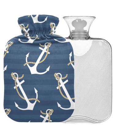 NAANLE OCEAN ANCAN Harm bottle with reference Transparent hot water bottle 2l large hot hot water bottle for handfeers Warmer pain relief heat and cold therapy