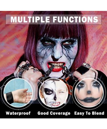 CAHIUYOA White Face Body Paint for Halloween & Cosplay - Professional SFX Makeup for Adults & Kids - Buy Online on GoSupps.com