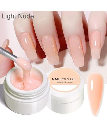 Nude Builder Gels Nail Kit 3 Colors Nail Extension Gel Kit for Nails 3Pcs*8g Nude Samlon Nude Light Nude UV/LED Building Strengthen Gel with Brush and 20Pcs Nail Forms for Nails Art - Buy Online on GoSupps.com