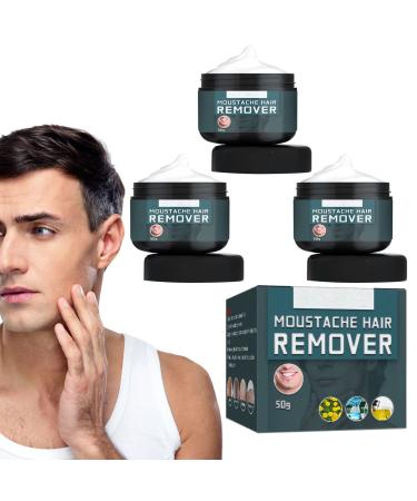 Masque d' pilation pour le corps bio Cr me pour l' pilation des hommes Cr me pour l' pilation de la barbe du visage 3pcs