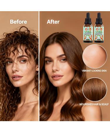 3Pack Carrot Seed Oil Pure Unrefined Cold Pressed Daucus Carota Moisturizer for Hair Skin and Nails Carrot Seed Moisturizer with Caratone for Face and Lip Care Body Massage oil - Buy Online on GoSupps.com