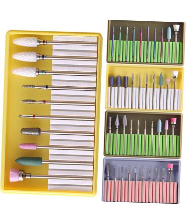 Healeved 2 Sets Nail Tool Nail Tools for Nail Art Nail File Bits Polish Remover Nail Grinding Polisher Nail Art Tools Manicure Bits Ceramics Grinding Head - Buy Online on GoSupps.com