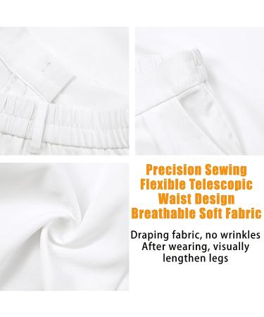 Effortless Tailored Wide Leg Pants - Women's High Waisted Casual Style - Buy Online on GoSupps.com