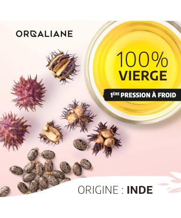 Castor Oil 150 ml Orgaliane Pure and Natural Beard Hair Eyelashes Nails Skin. - Buy Online on GoSupps.com