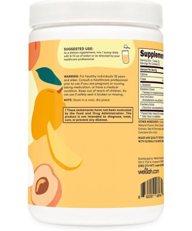 L-Glutamine Peach Mango - 50 Servings | 5g L-Glutamine Per Serving | Stevia-Sweetened | International Shipping Available - Buy Online on GoSupps.com