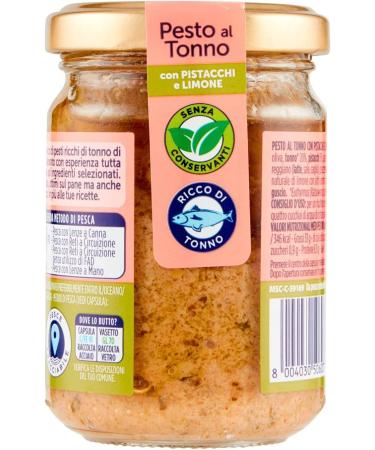 Rio Mare Pesto al Tonno con Pistacchi e Limone pesto au thon avec pistaches et citron 130 g - Buy Online on GoSupps.com