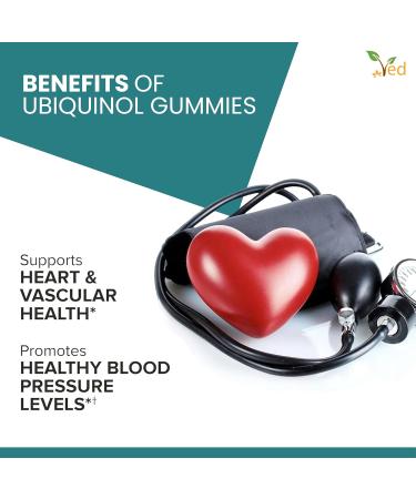 Ubiquinol Gummy - High Absorption CoQ10 for Heart Health | 150 mg 90 Gummies (Pack of 2) - Buy Internationally - Buy Online on GoSupps.com