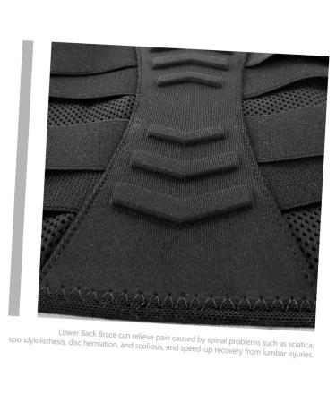Buy Protection Sports Back Support Brace for Home Fitness - Breathable Nylon Support for Men & Women - 110x22CM - Black - Buy Online on GoSupps.com