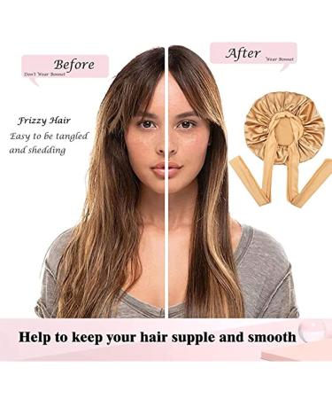 Buy Gugugo Pink Butterfly Silk Sleeping Hood - Adjustable Satin Bonnet for Women | Best Silk Sleep Cap for Comfort & Style - Buy Online on GoSupps.com