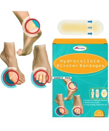 Hydrocolloid Bandages for Blister Prevention and Acne Removal - Waterproof Tape for Feet - Cellulite Remover - One Size - Buy Online on GoSupps.com