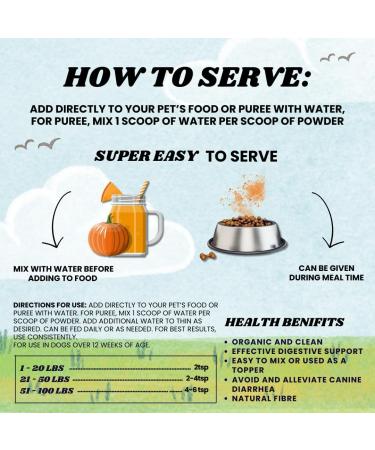 Dogs Life Co Pumpkin Powder for Dogs Digestive Puree Treat or Food Topper 113G (4oz) Bag - Buy Online on GoSupps.com