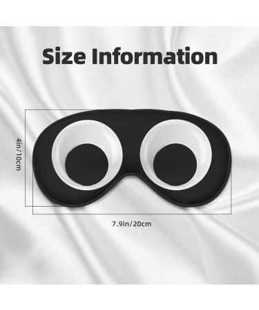 Adjustable Cute Cartoon Eyes Sleep Mask - Ultimate Light Blocking Eye Mask for Travel Yoga Naps & Shift Work - Buy Online on GoSupps.com