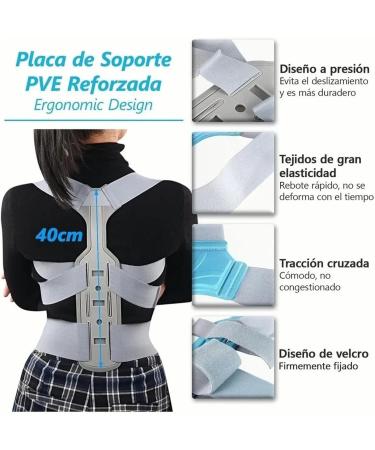 Buy HURRISE Updated Posture Corrector Adjustable Upper Back Brace for Pain Relief & Clavicle Support | Comfortable Neck & Shoulder Straightener (L) - Ships Worldwide - Buy Online on GoSupps.com