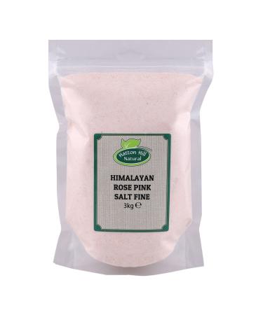 Himalayan Rose Pink Crystal Salt Fine 3kg by Hatton Hill