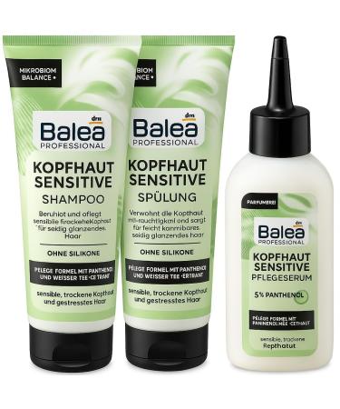 Scalp bundle 3piece shampoo for the scalp Sensitive 250 ml + conditioner for the scalp 200 ml + scalp care serum sensitive 150 ml + massage brush for the scalp