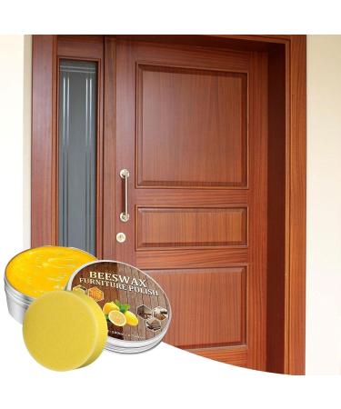 Beeswax Furniture Polish - Wood Polishing Wax for Furniture Care with Sponge | Multipurpose Household Waxing Supplies for Wood Cleaner Polish Furniture Care Pisole - Buy Online on GoSupps.com