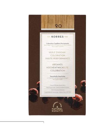 Correx Argan Oil Colorant-ammonia-free hair color Hell-Hellblond 9.0 100% gray hair cover & vegan for a long-lasting color result